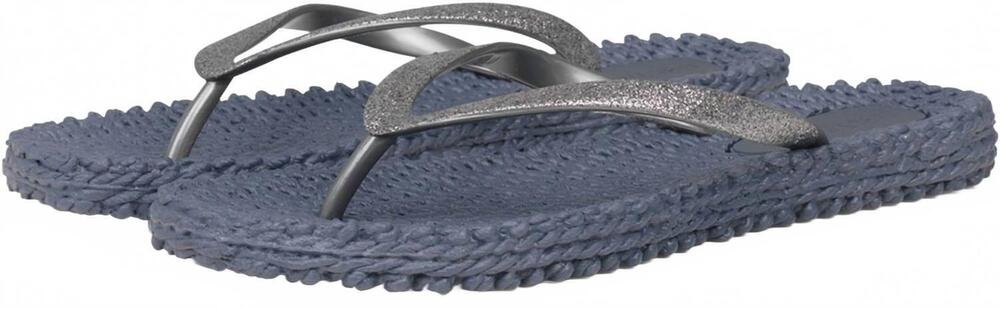 NEW ILSE JACOBSEN women's cheerful flip flops in grey